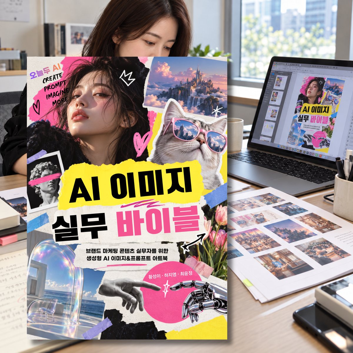 황성이 공저 『AI 이미지 실무 바이블』 표지
